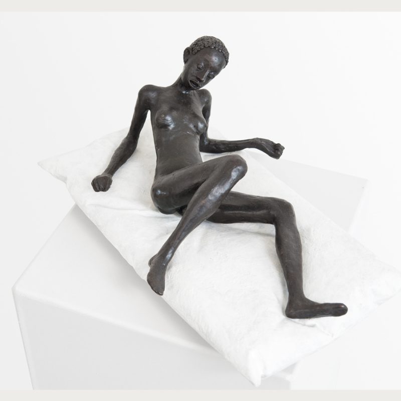Hans Scheib | Das Bett | Bronze | 2011 | 16 x 39 x 26 cm
