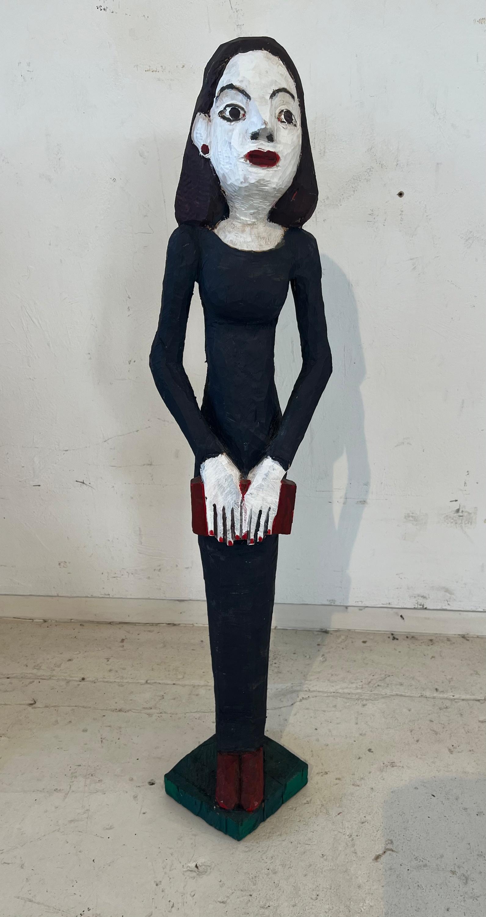 Frau mit Handtasche - Hans Scheib 
